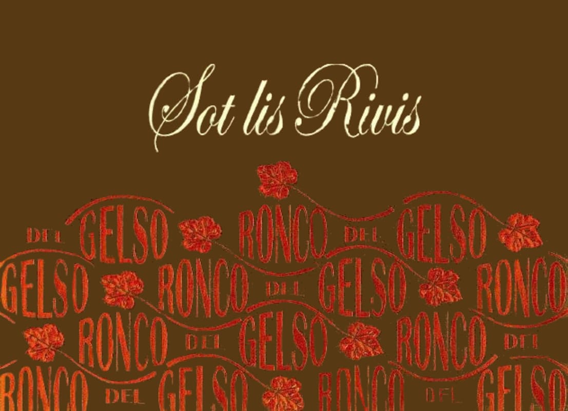 Ronco del Gelso Friuli Isonzo Sot Lis Rivis Pinot Grigio 2013 Front Label