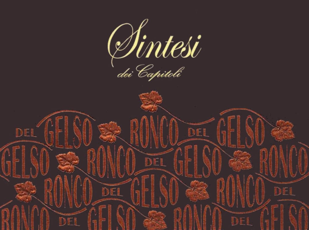 Ronco del Gelso Friuli Isonzo Sintesi dei Capitoli 2012 Front Label