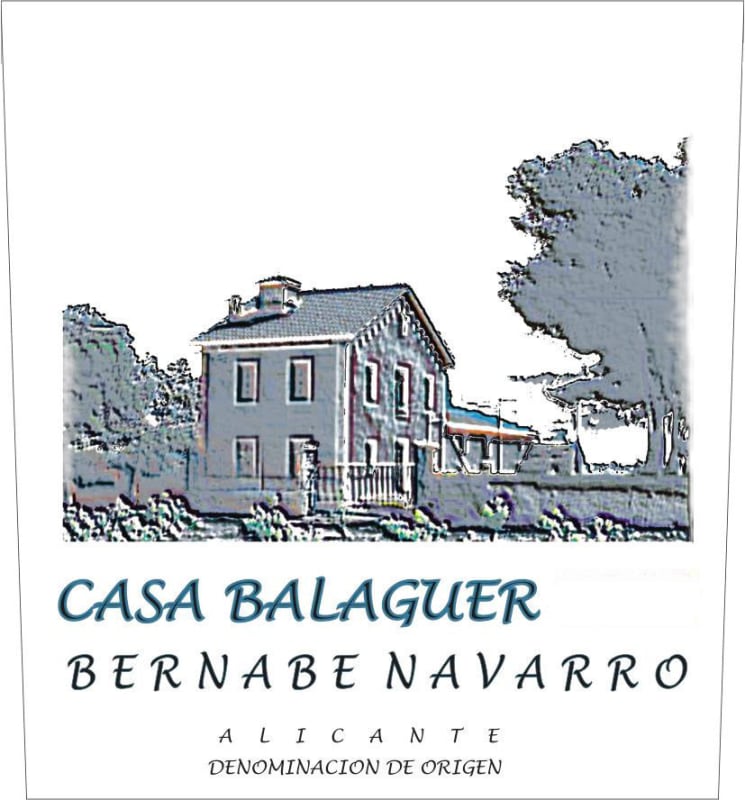 Bodegas Bernabe Navarro Alicante Casa Balaguer 2011 Front Label