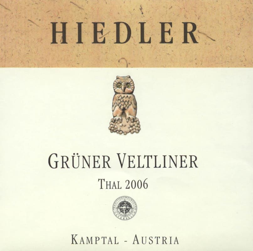 Hiedler Thal Gruner Veltliner 2006 Front Label