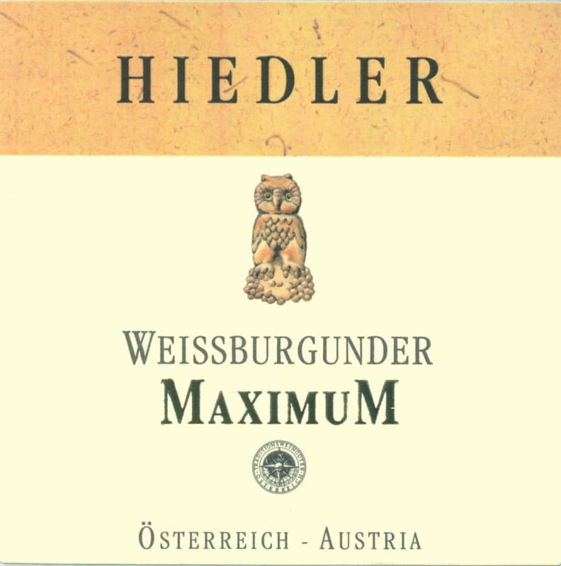 Hiedler Maximum Weisburgunder 2010 Front Label