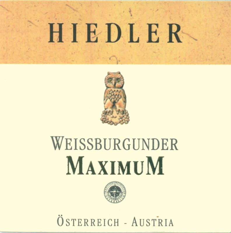 Hiedler Maximum Weisburgunder 2013 Front Label