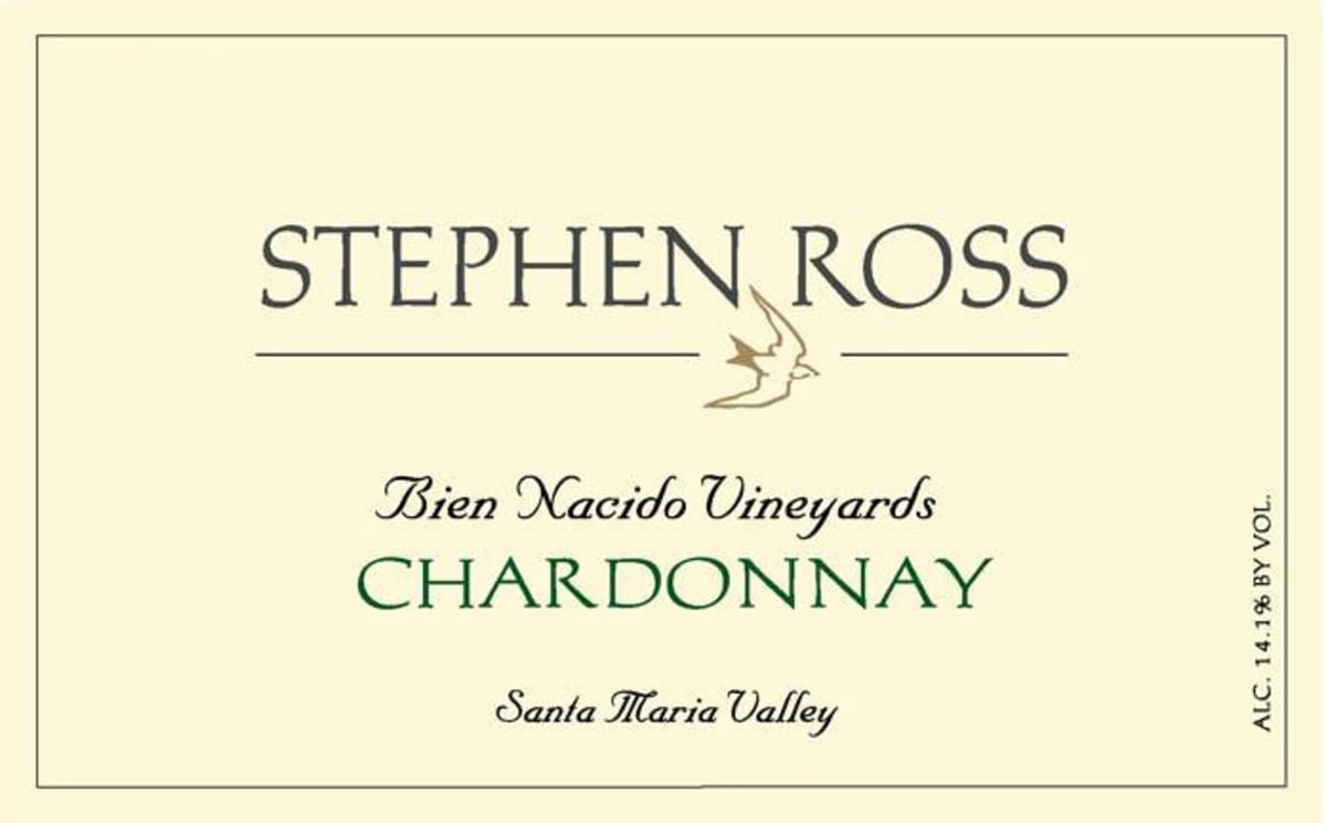 Stephen Ross Bien Nacido Chardonnay 2013 Front Label