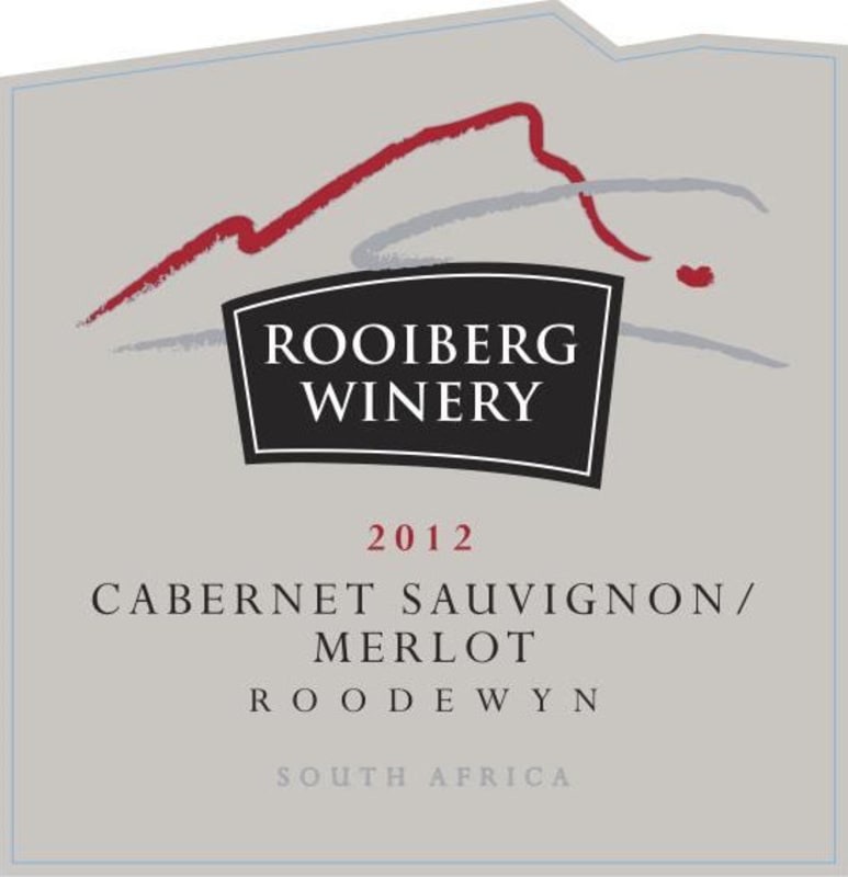 Rooiberg Winery Roodewyn Cabernet Sauvignon Merlot 2012 Front Label