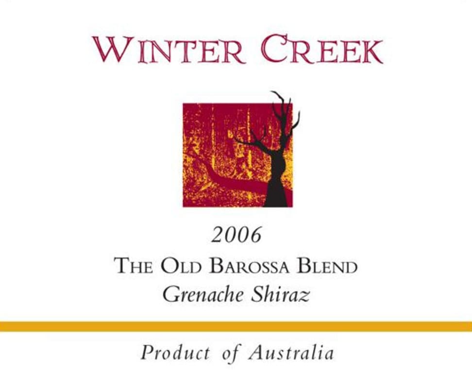 Winter Creek The Old Barossa Blend 2006 Front Label