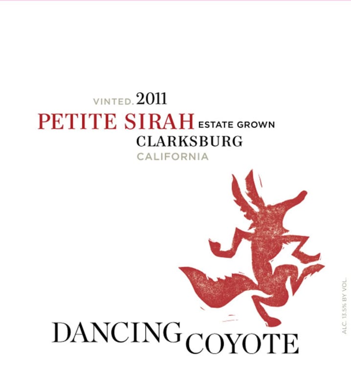 Dancing Coyote Petite Sirah 2011 Front Label