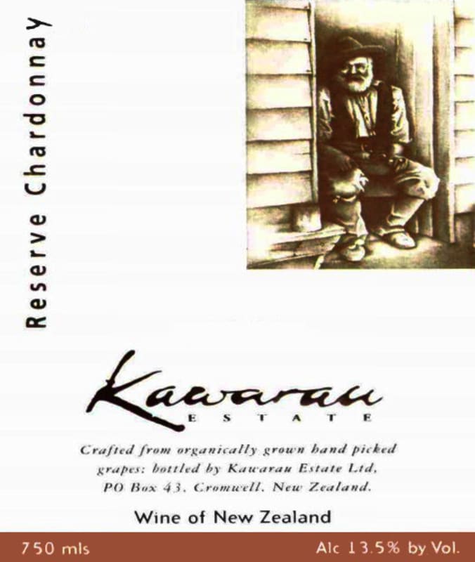 Kawarau Estate Reserve Chardonnay 2005 Front Label