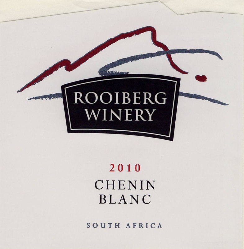 Rooiberg Winery Chenin Blanc 2010 Front Label