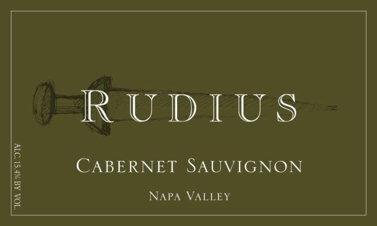 Rudius Napa Valley Cabernet Sauvignon 2010 Front Label