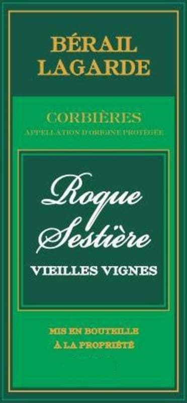 Roque Sestiere Vieilles Vignes Blanc 2014 Front Label