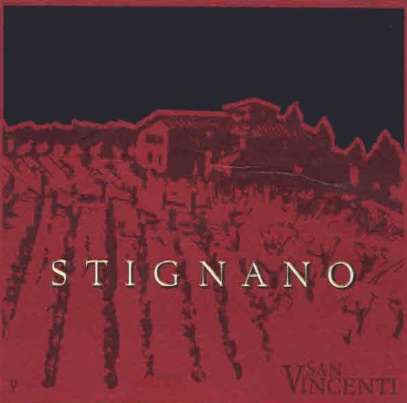 San Vincenti Toscano Stignano 2011 Front Label