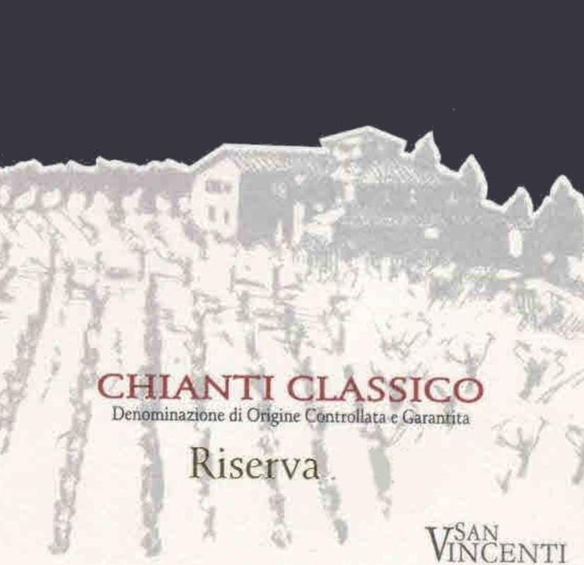 San Vincenti Chianti Classico Riserva 2004 Front Label