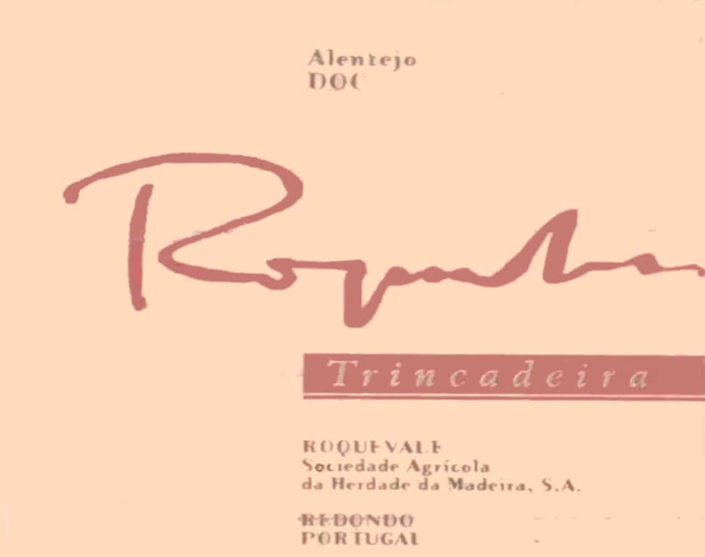 Roquevale Trincadeira 2005 Front Label