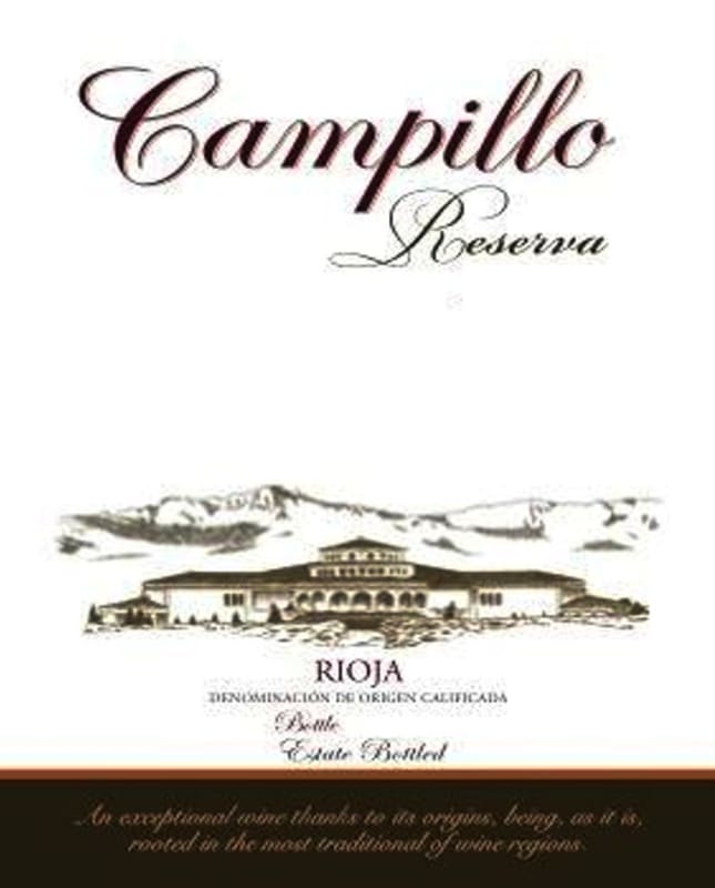 Bodegas Campillo Rioja Reserva 2006 Front Label