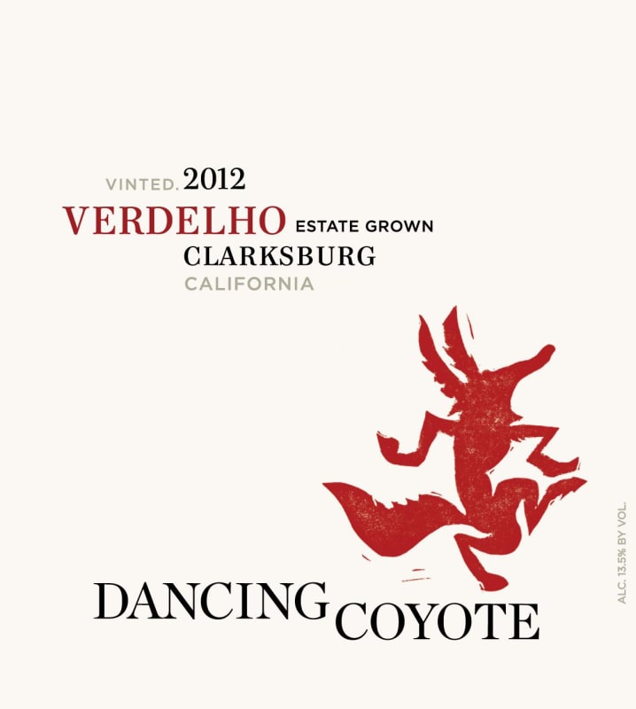 Dancing Coyote Verdelho 2012 Front Label