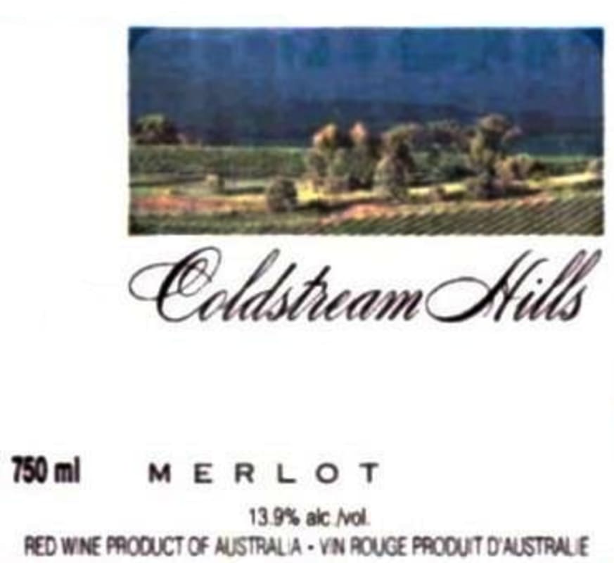 Coldstream Hills Merlot 2007 Front Label
