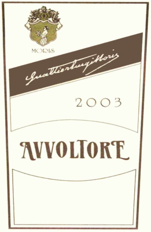 Morisfarms Avvoltore 2003 Front Label