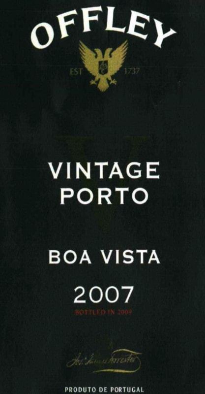 Offley Boa Vista Vintage Port 2007 Front Label