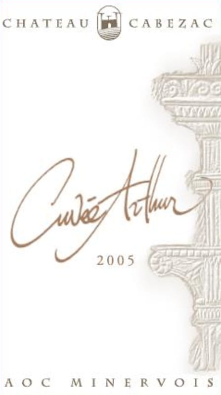 Chateau Cabezac Minervois Cuvee Arthur 2005 Front Label