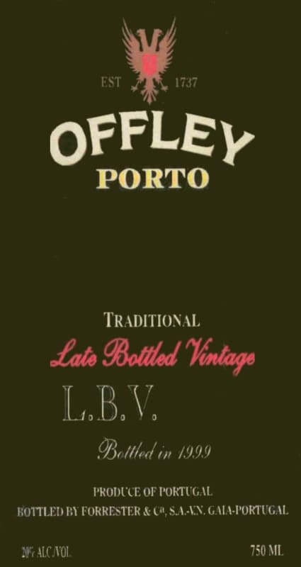Offley Late Bottled Vintage Port 2005 Front Label