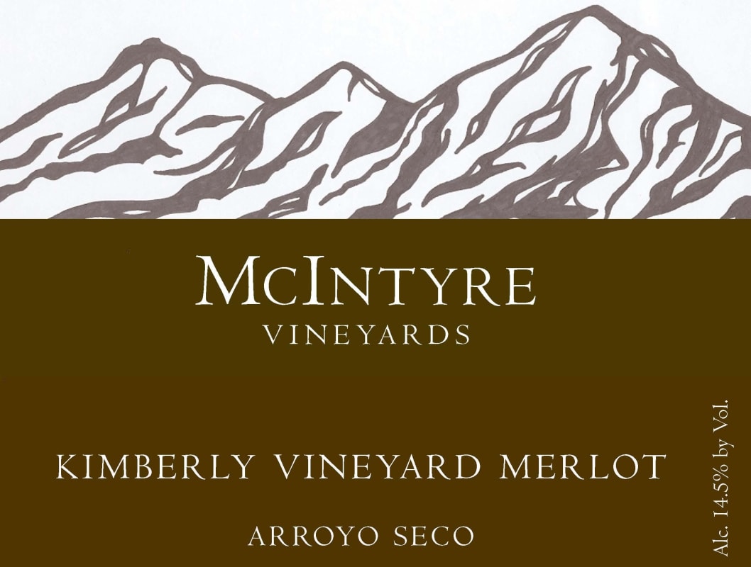McIntyre Kimberly Vineyards Merlot 2009 Front Label