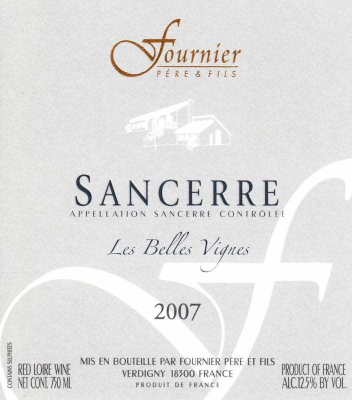 Domaine Fournier Sancerre Les Belles Vignes 2007 Front Label