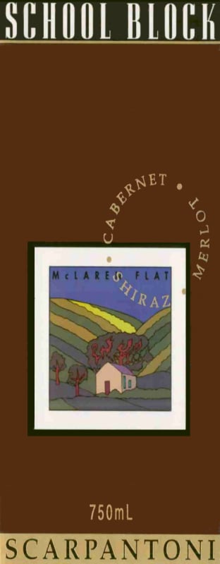Scarpantoni School Block Red 2008 Front Label