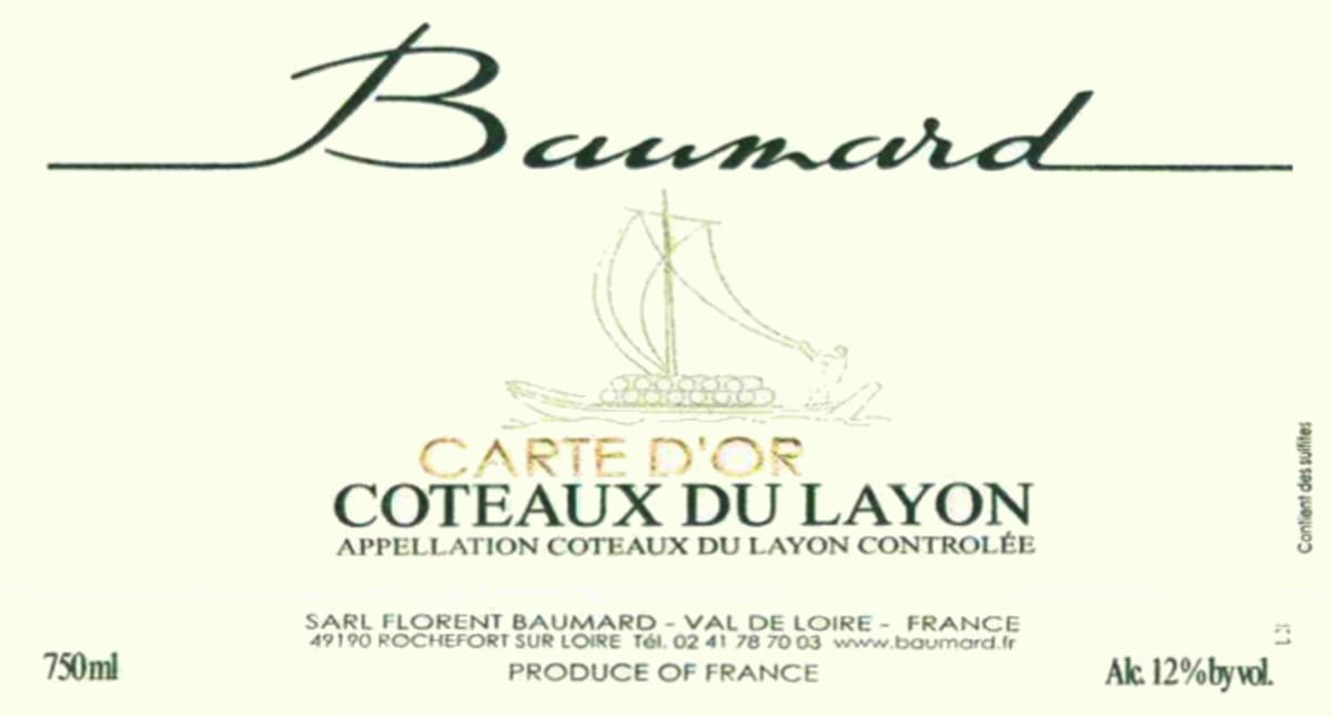 Domaine des Baumard Carte d'Or Coteaux du Layon 2007 Front Label