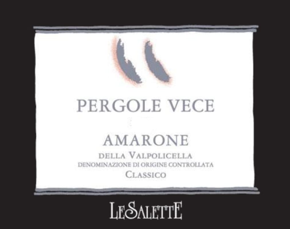 Le Salette Amarone della Valpolicella Classico Pergole Vece 2007 Front Label