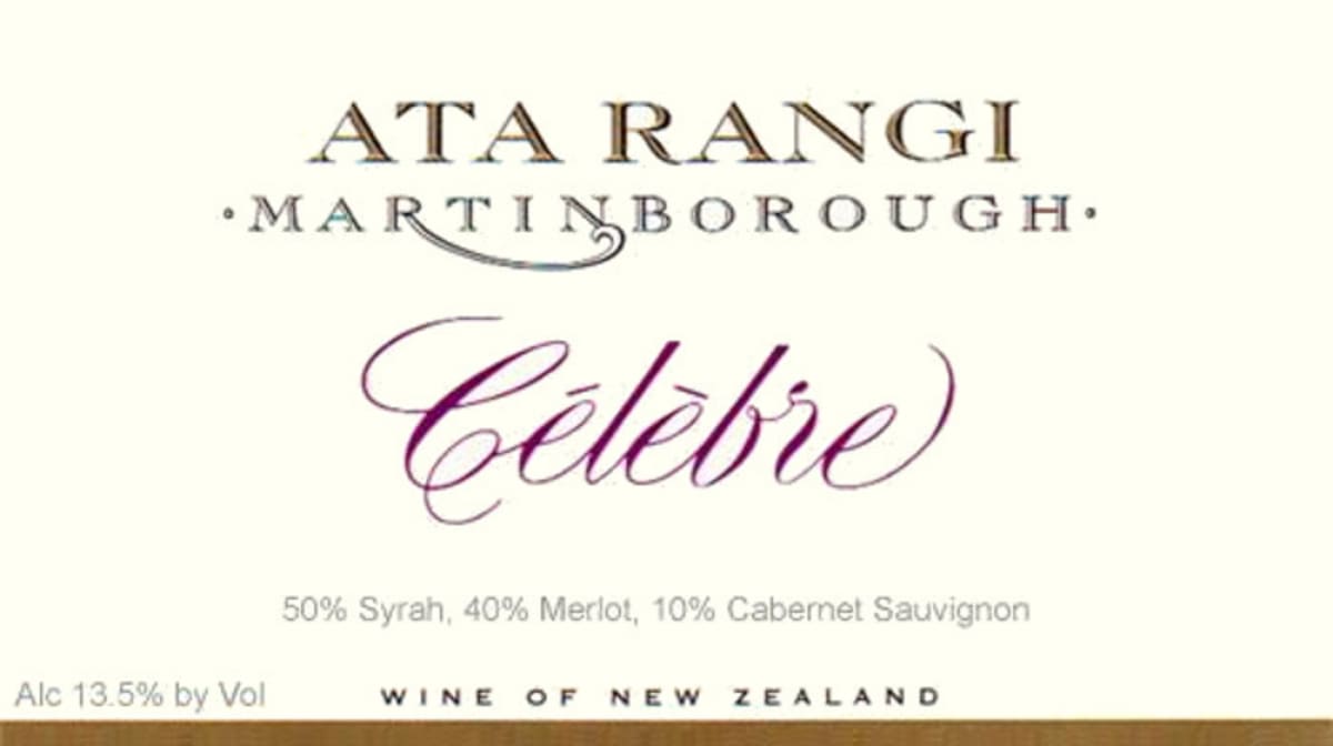 Ata Rangi Celebre 2005 Front Label