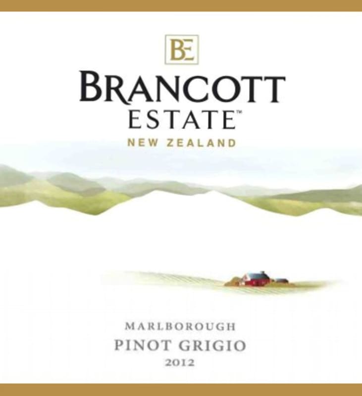 Brancott Pinot Grigio 2012 Front Label