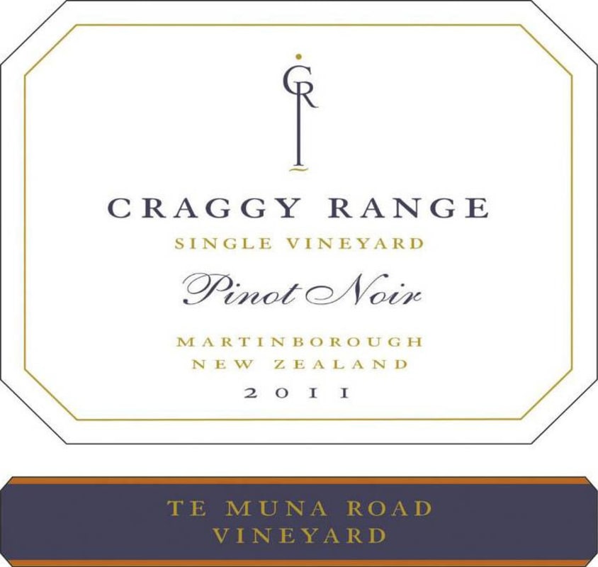 Craggy Range Winery Te Muna Road Vineyard Pinot Noir 2011 Front Label
