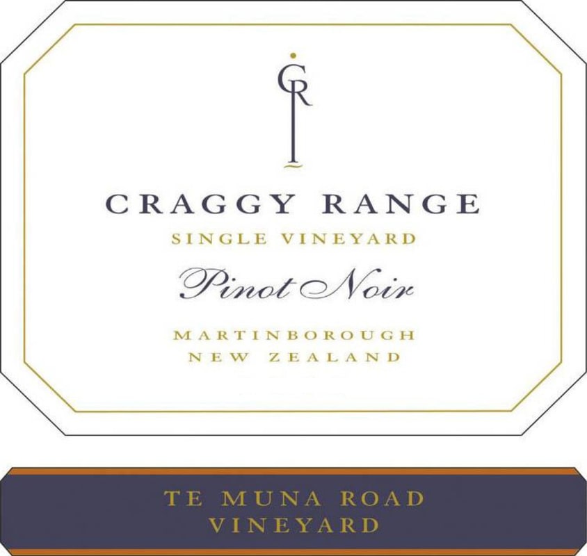 Craggy Range Winery Te Muna Road Vineyard Pinot Noir 2012 Front Label
