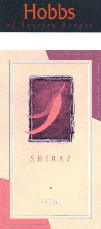 Hobbs Shiraz 2012 Front Label