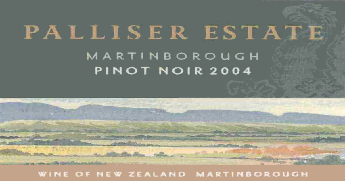 Palliser Estate Pinot Noir 2004 Front Label