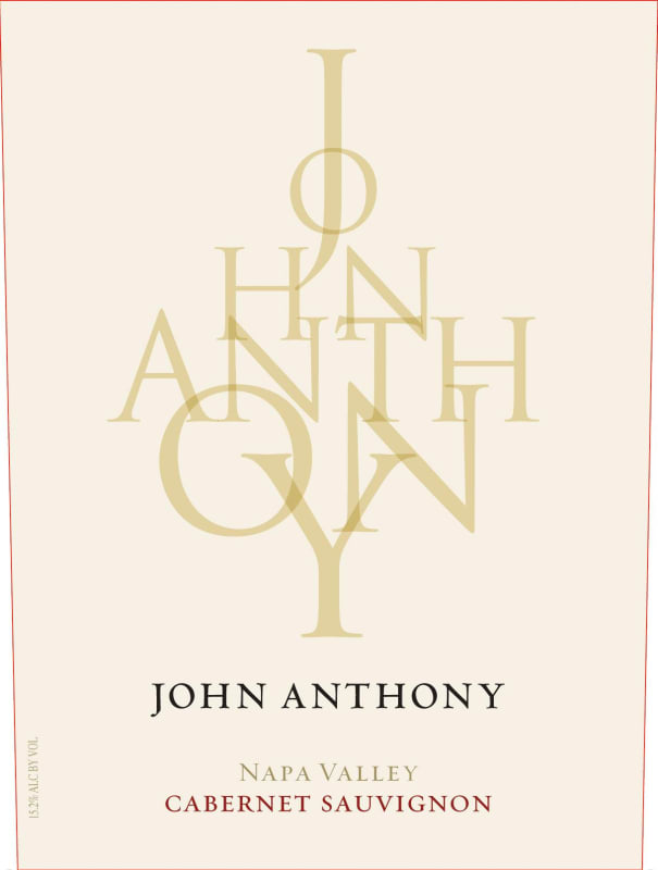 John Anthony Vineyards Napa Valley Cabernet Sauvignon 2010 Front Label