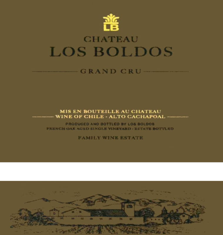 Chateau Los Boldos Cachapoal Valley Grand Cru 2011 Front Label