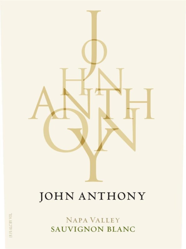 John Anthony Vineyards Napa Valley Sauvignon Blanc 2012 Front Label