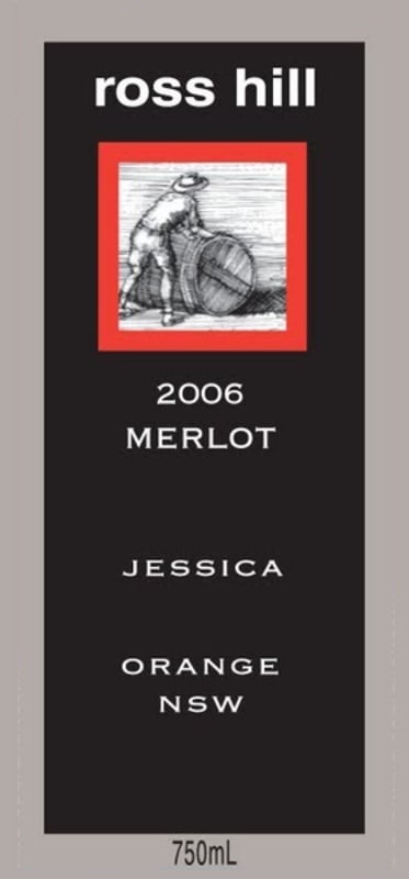 Ross Hill Wines Jessica Merlot 2006 Front Label