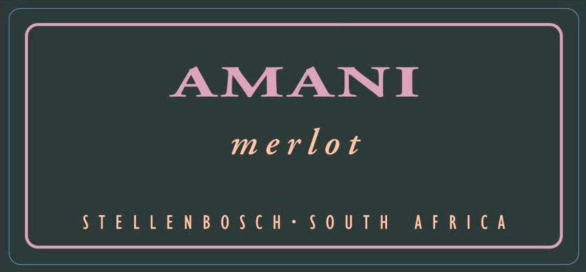 Amani Merlot 2009 Front Label