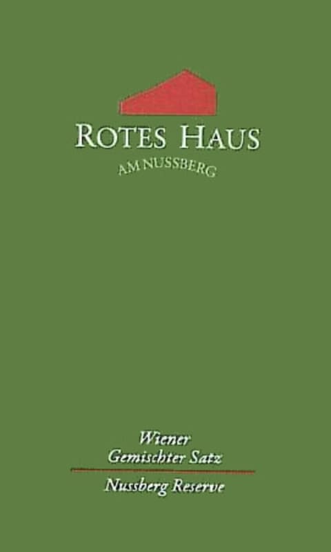 Rotes Haus Nussberg Gemischter Satz Reserve 2011 Front Label