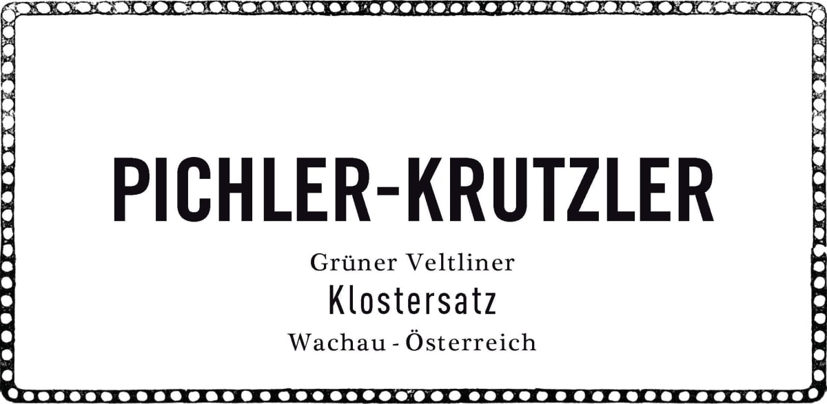 Pichler-Krutzler Klostersatz Gruner Veltliner 2011 Front Label