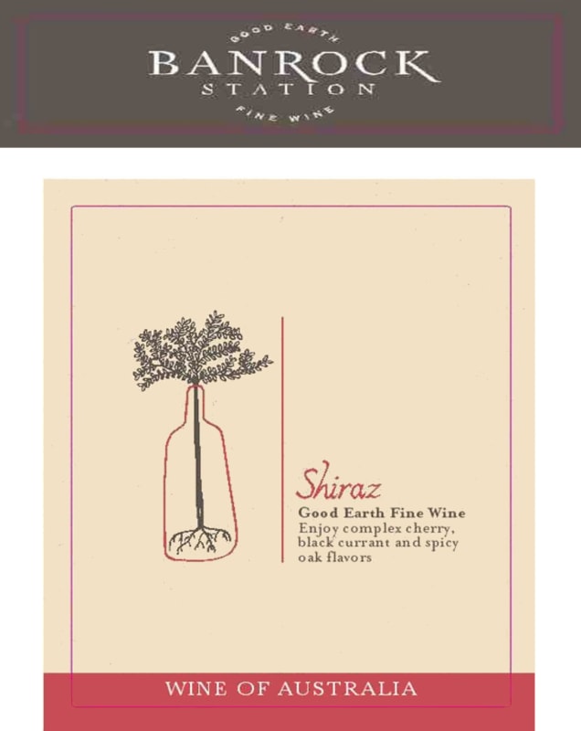 Banrock Station Shiraz 2009 Front Label