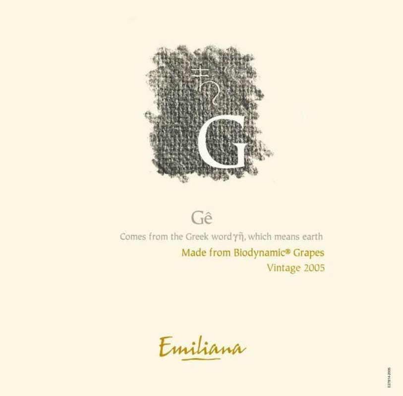 Emiliana Ge 2005 Front Label