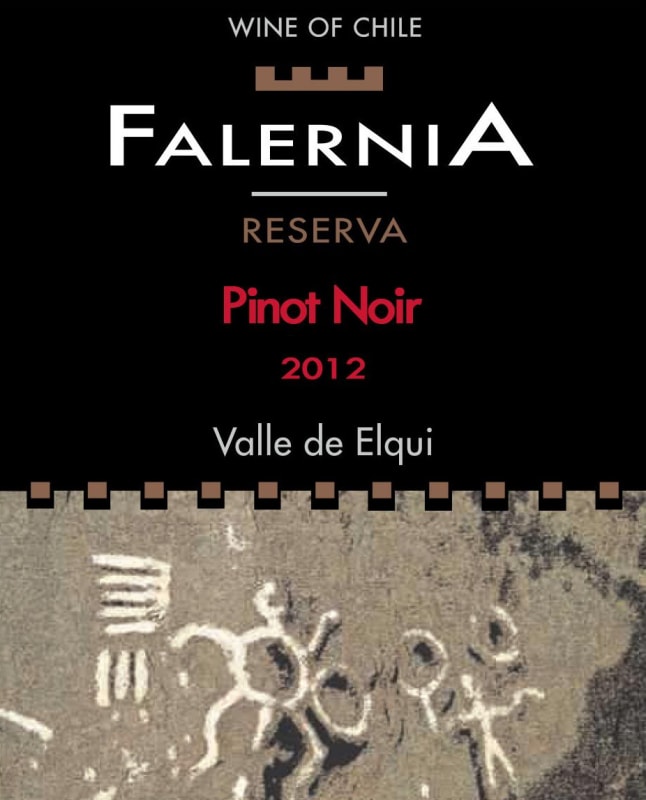 Falernia Reserva Pinot Noir 2012 Front Label