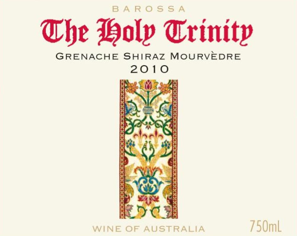 Grant Burge The Holy Trinity Grenache Shiraz Mourvedre 2010 Front Label