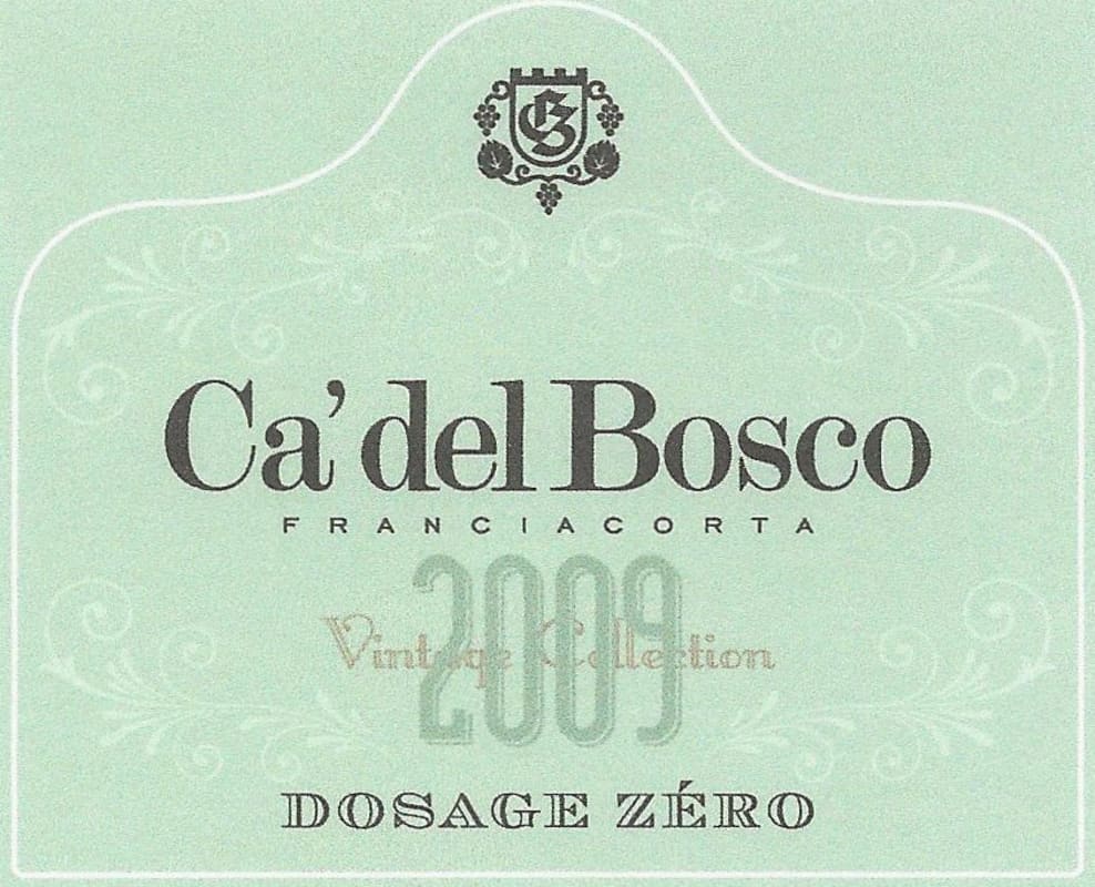 Ca' del Bosco Franciacorta Dosage Zero 2009 Front Label
