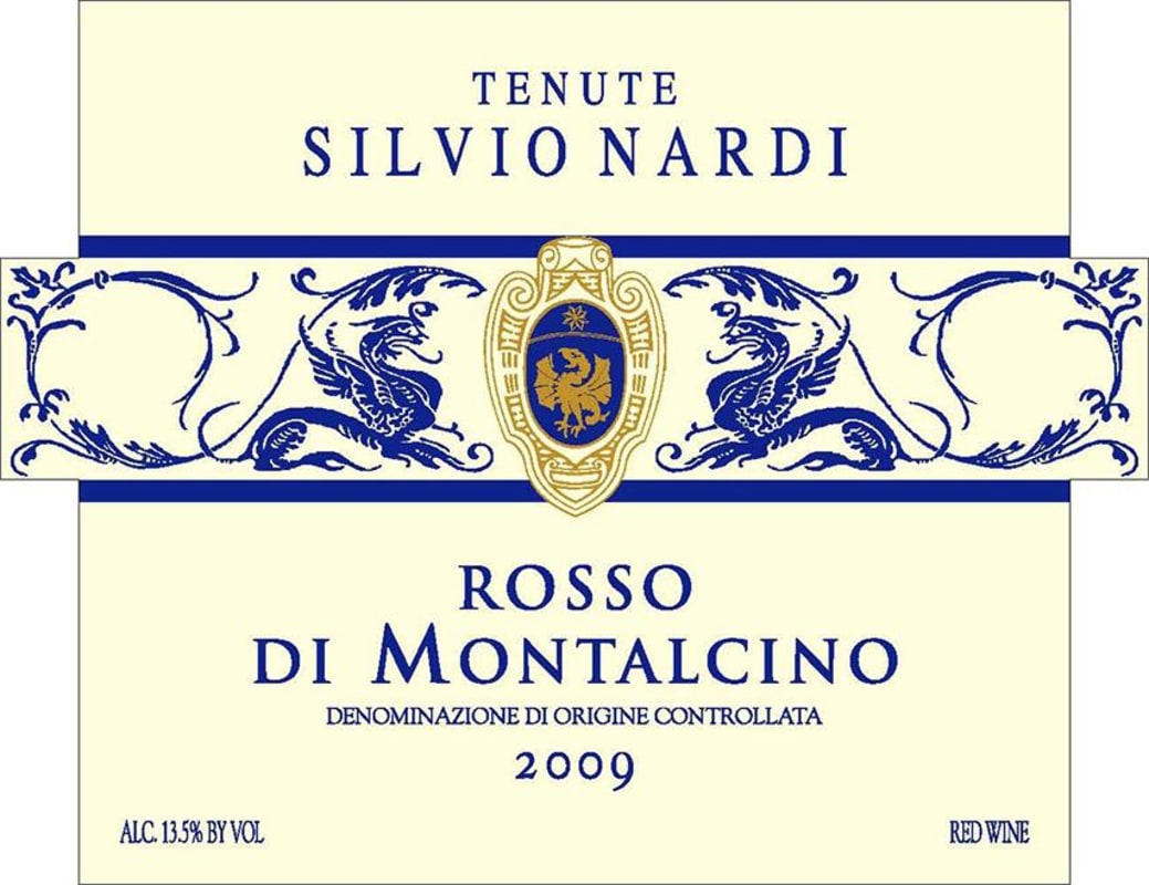 Tenute Silvio Nardi Rosso di Montalcino 2009 Front Label
