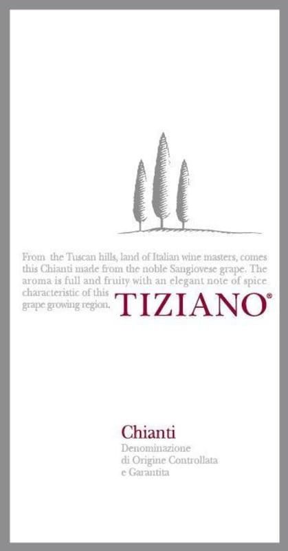 Tiziano Chianti 2008 Front Label