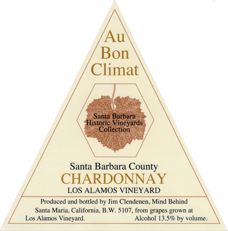 Au Bon Climat Los Alamos Chardonnay 2007 Front Label